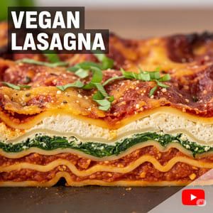 Vegan lazanya yapımı eğitim videosunun küçük resmi.